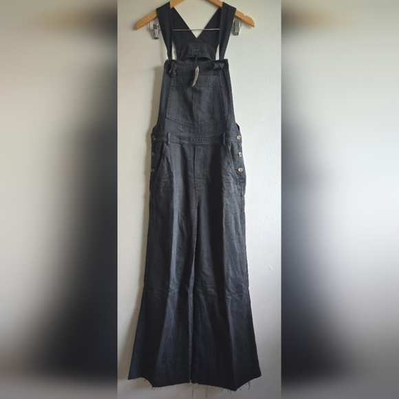 NWT! Aerie, Wide Leg Overalls, Smokey Grey, Size Medium - Picture 1 of 10